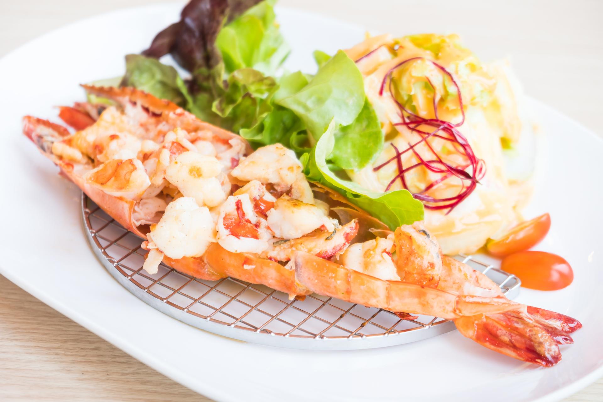 Tôm xốt bơ tỏi bằng lò nướng